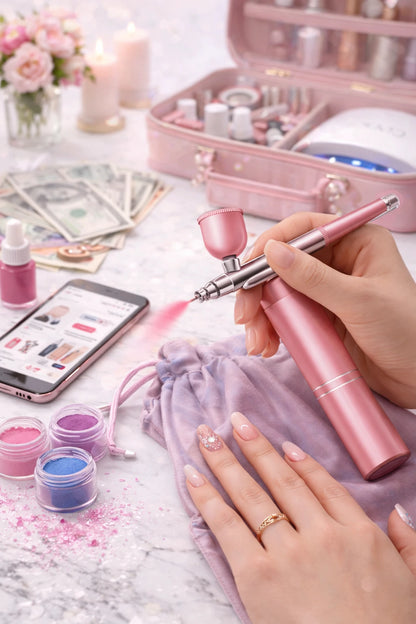 Aérographe ongles professionnel – Nail Art parfait en quelques secondes
